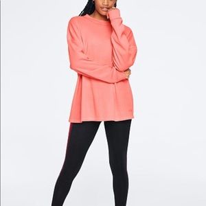 Waffle knit Long sleeve Tee